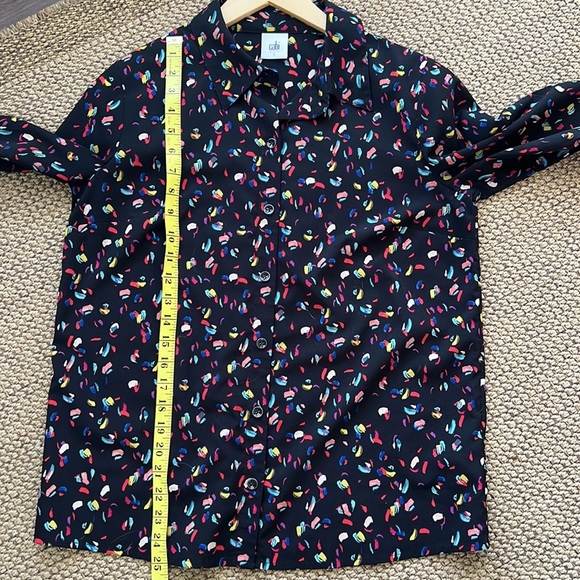 Cabi Black Patterned Blouse - Picture 6 of 7